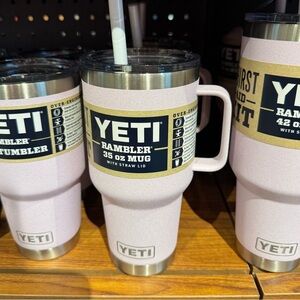 YETI Rambler 35 oz Mug with Straw Lid CHERRY BLOSSOM Pink NEW